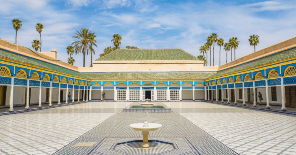 Courtyard of the Bahia Palace in Marrakech