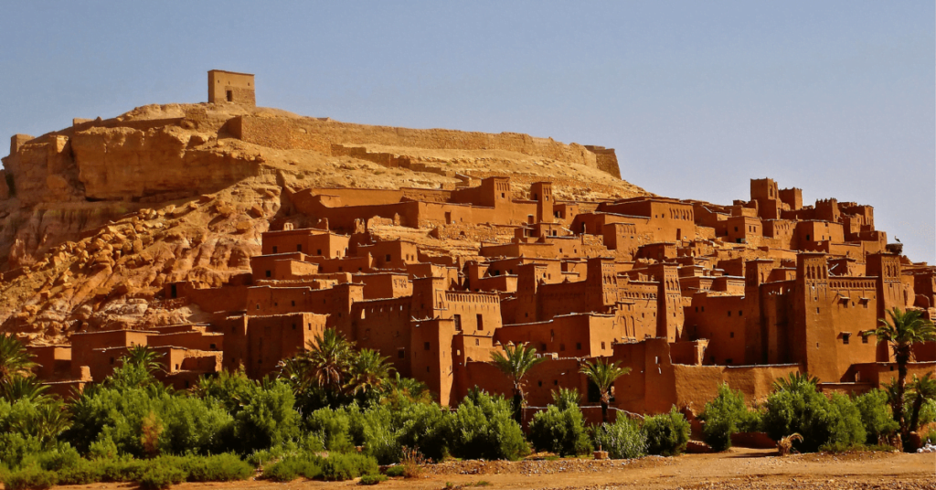 Ksar of Aït Benhaddou in the evening light