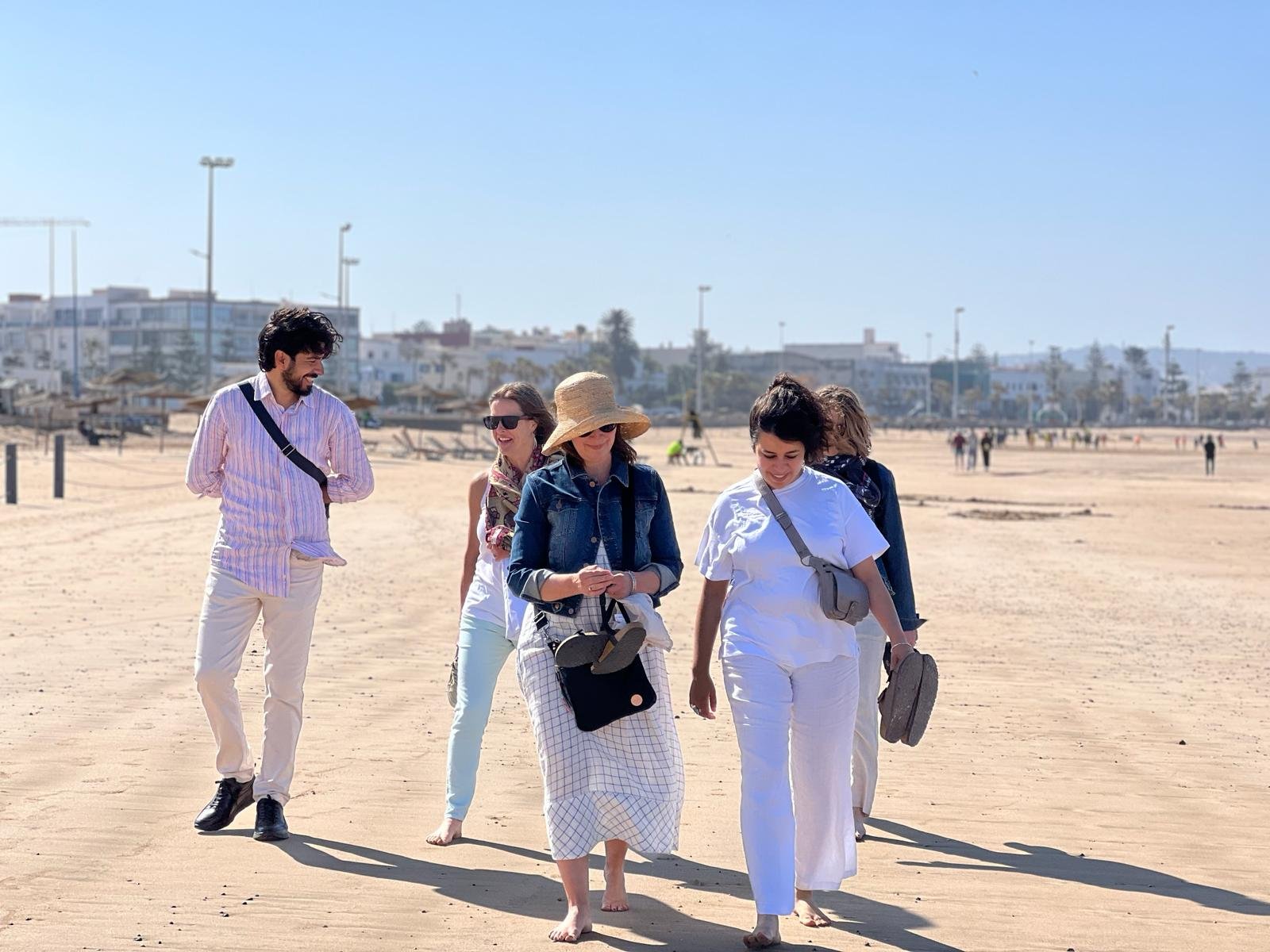 Walk by the beach in Essaouira