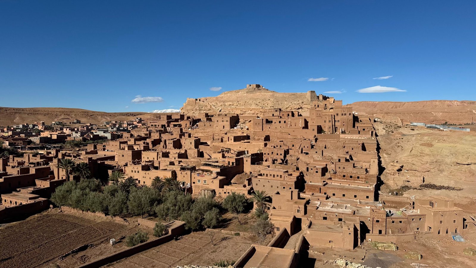 Ait Benhaddou kasbah panoramic view